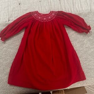 Southern Sunshine Red Smocked Dress - Size 3